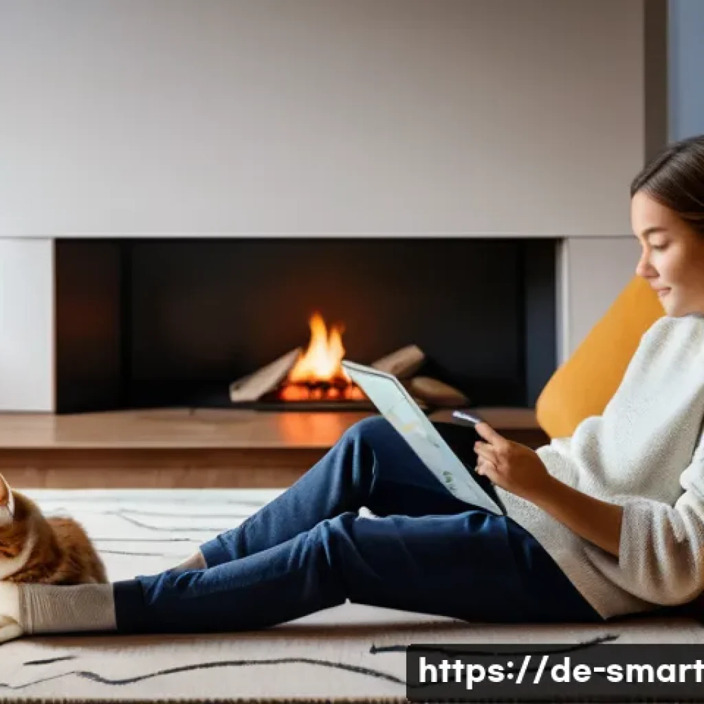 스마트홈 기기 브랜드 비교 - **Prompt:** "A cozy and inviting modern living room scene during a soft evening. The smart lighting ...